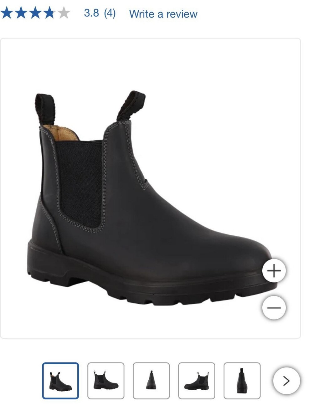 Aquatherm Black Chelsea Work Boot Size 10